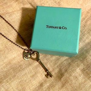 Tiffany & Co. Key Pendant & Rare Silver/Gold Hammered Lock Charm